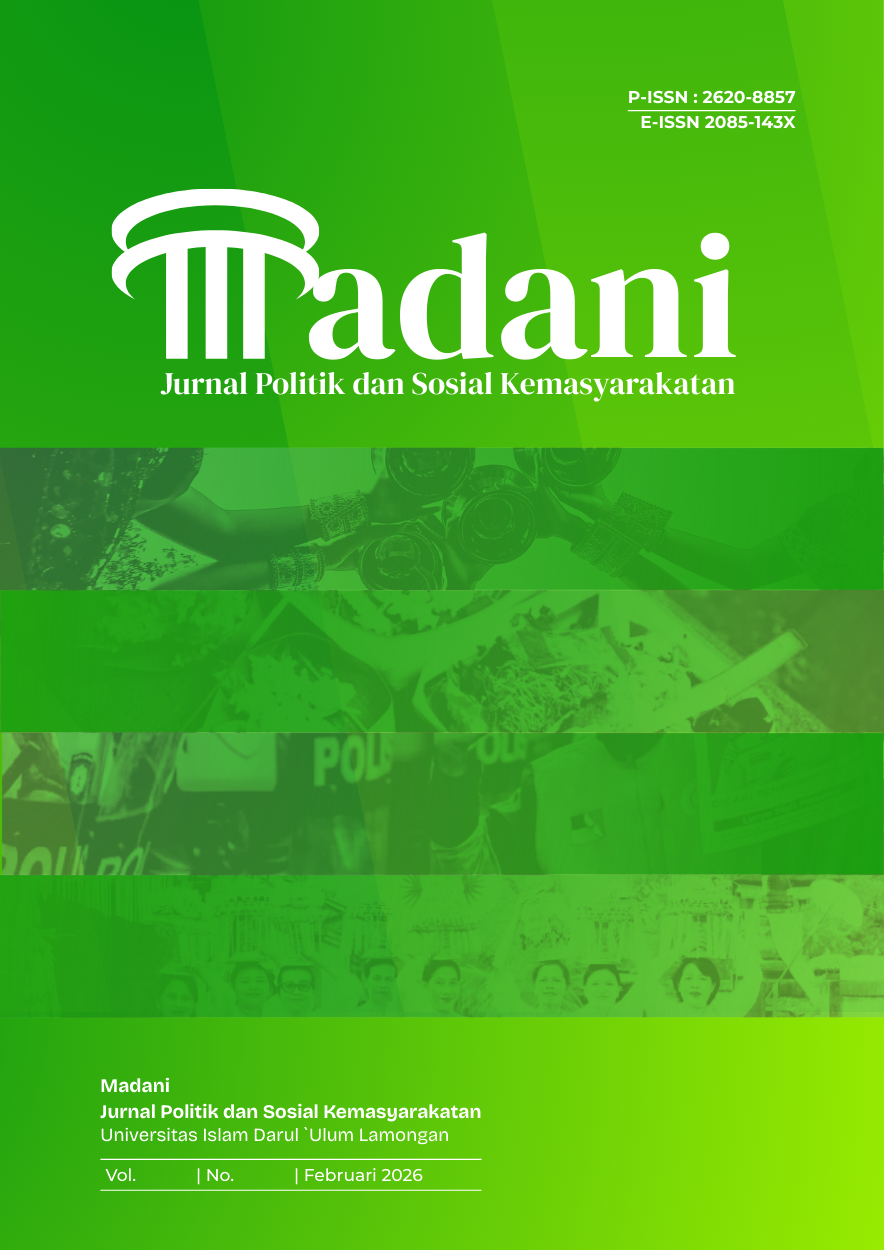 Madani: Jurnal Politik dan sosial Kemasyarakatan